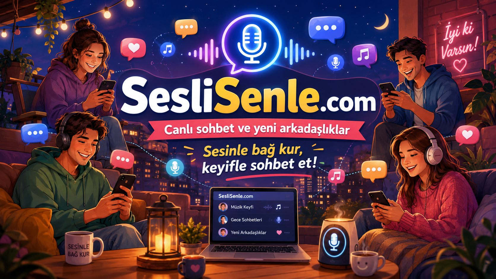 Arkadaşlık Sohbet Odaları ile Sosyal Çevreni Genişlet